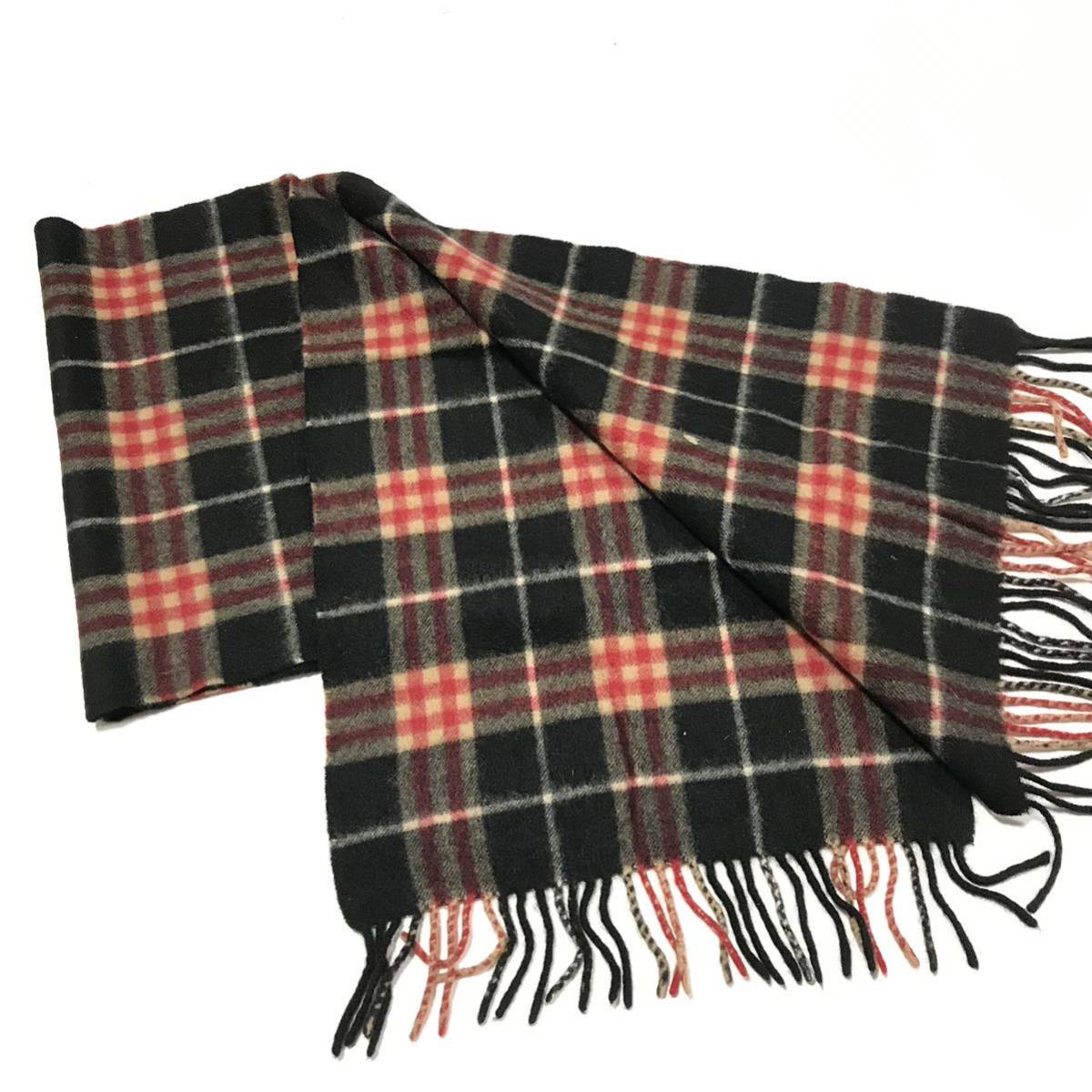 超激安 チェック柄 マフラー BURBERRY 【バーバリー】本物 全長124cm