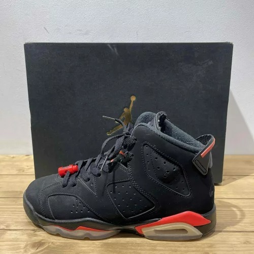 NIKE 2018 AIR JORDAN6 RETRO GS BLACK INFRARED 384665-060 24cm ナイキ エア ジョーダン6 スニーカー