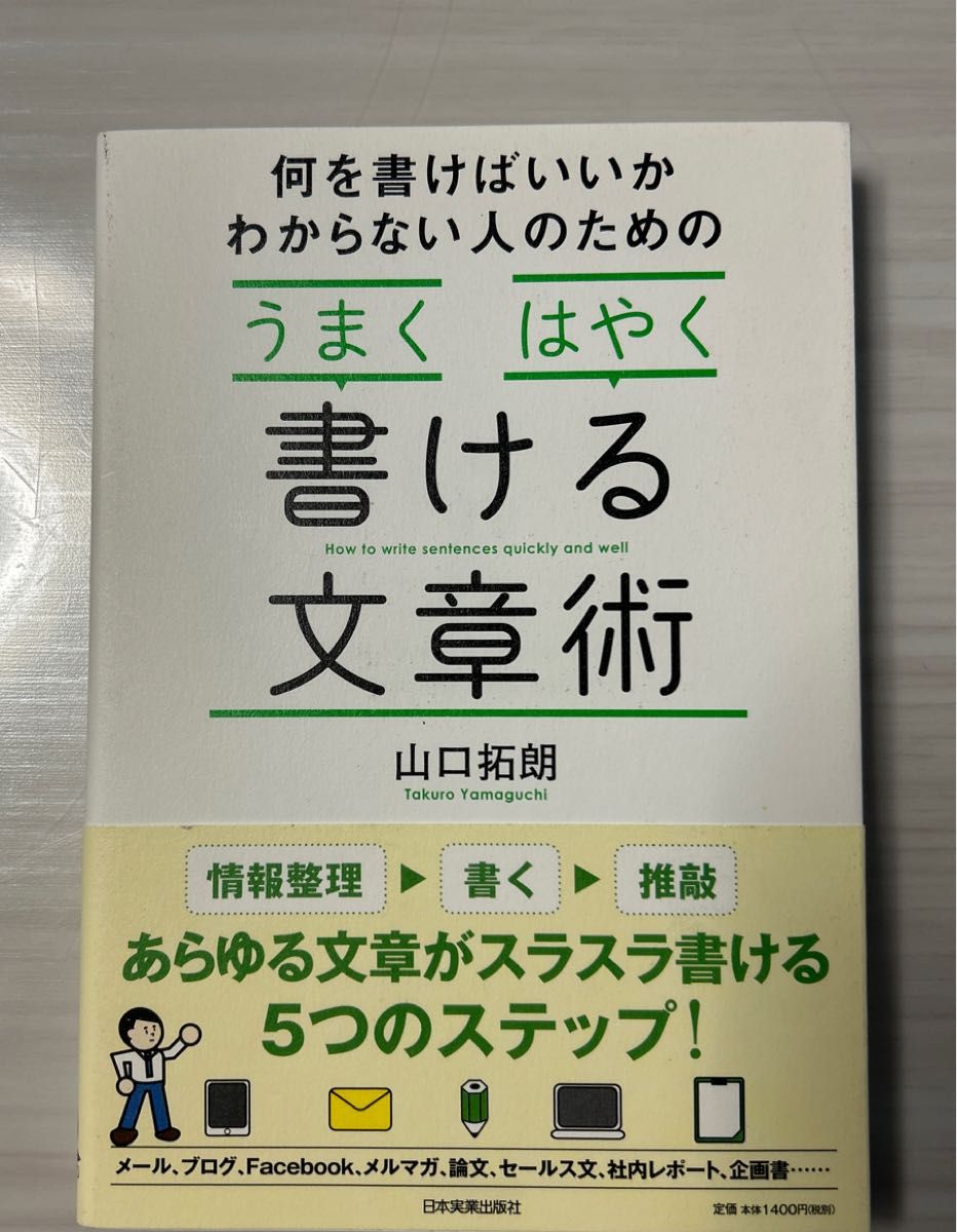 何を書けばいいかわからない人のための「うまく」「はやく」書ける文章術 （何を書けばいいのかわからない人のための） 山口拓朗／著