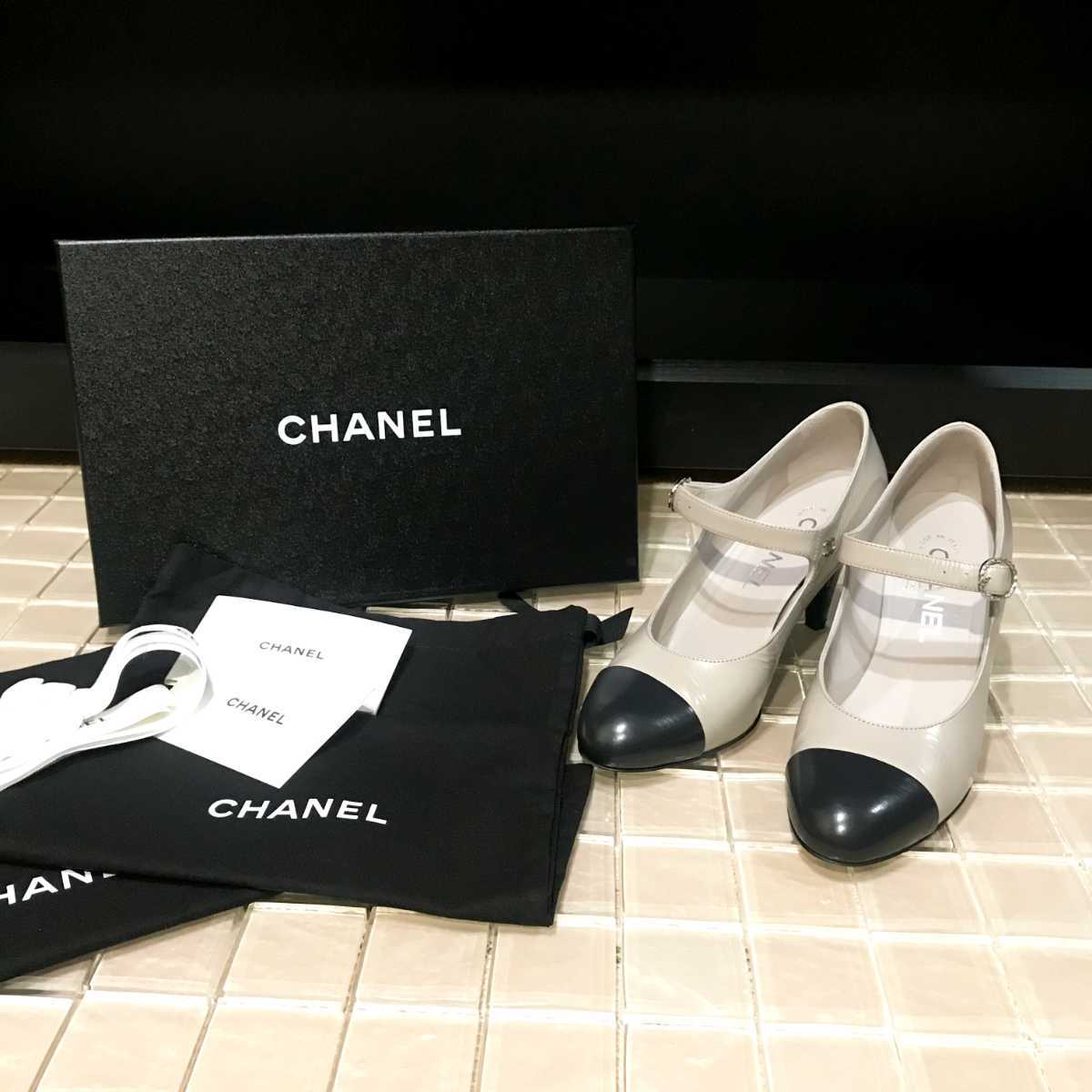 2022年☆CHANEL☆シャネル☆パンプス☆バイカラー☆23.5cm☆17万円☆36