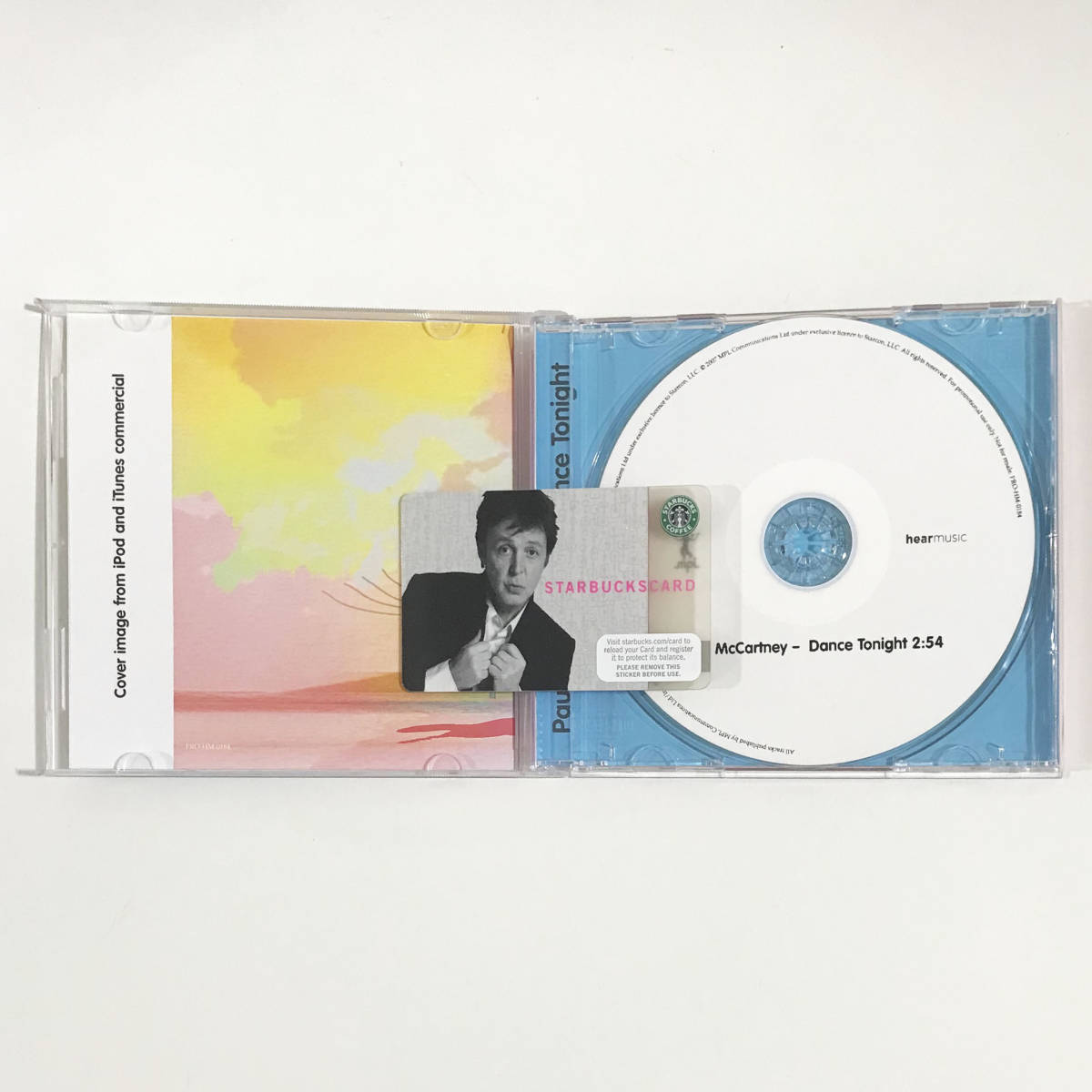 【送料無料！】レア！Paul McCartney ポール・マッカートニー「Dance Tonight」プロモCD-R スターバックス・コーヒー・カード付_画像4