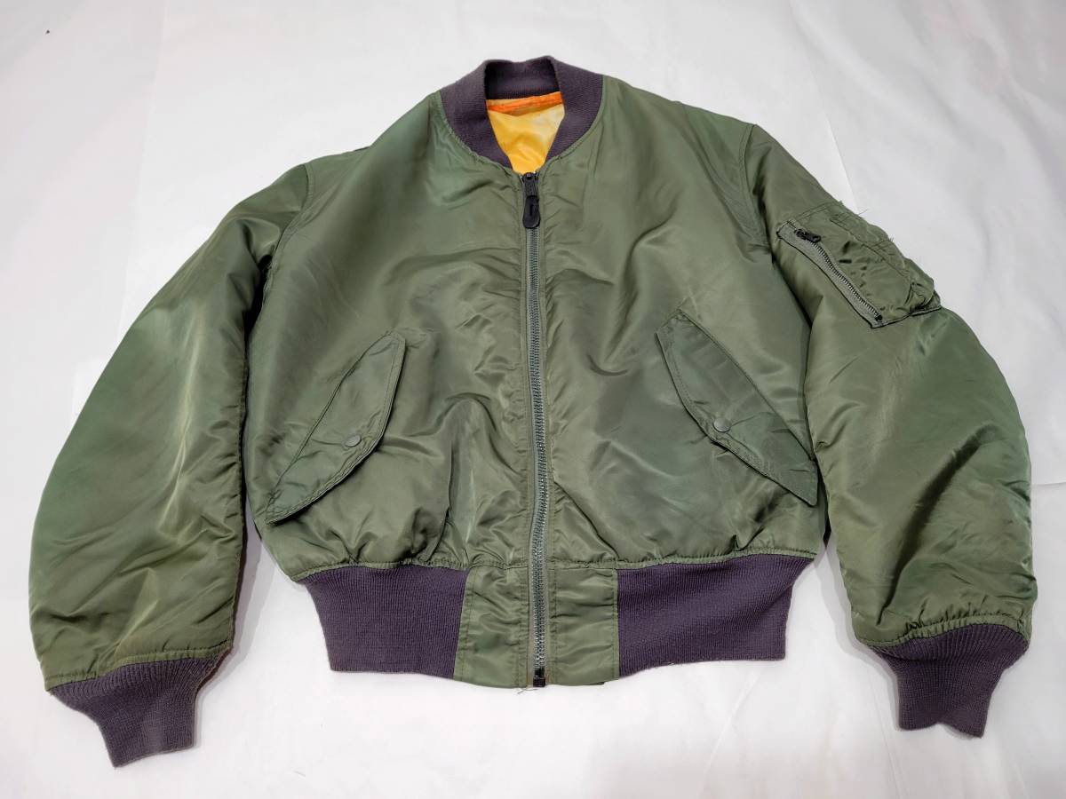 ～90s USA製 GREENBRIR社製 MA-1 L OD EMAR 80年代 90年代 アメリカ製 フライトジャケット ビンテージ