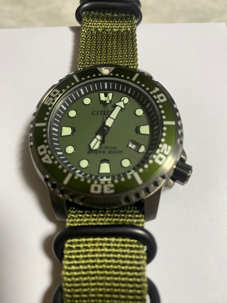 中古美品 シチズンプロマスターBN0157-11X NATOベルト付き 早い者勝ち