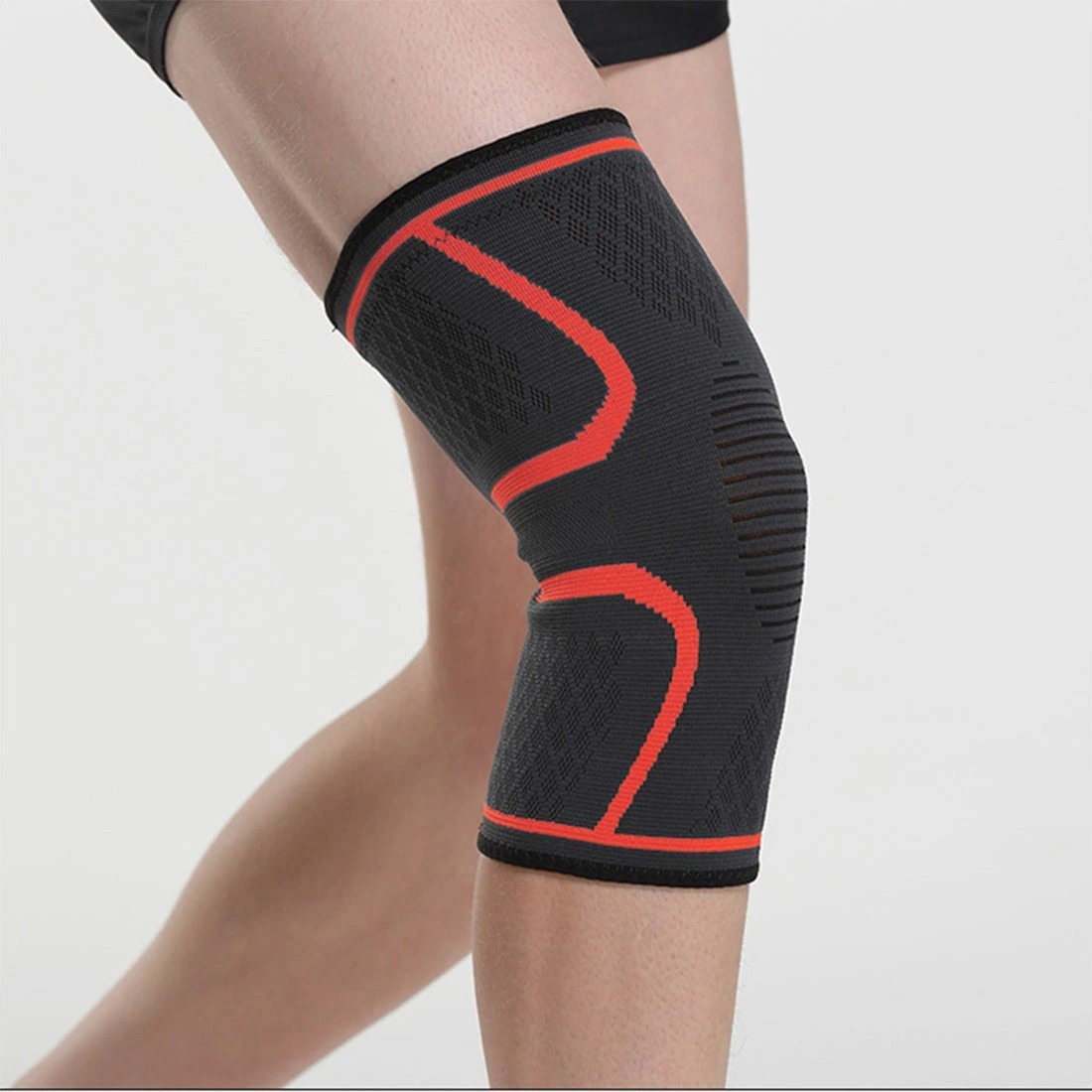 膝サポーター 1個 膝 固定 サポーター 通気性 伸縮性 怪我予防 男女兼用 sl102_画像1