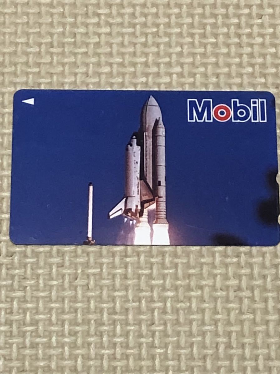 【未使用】テレホンカード モービル Mobil スペースシャトル space shuttleの画像1