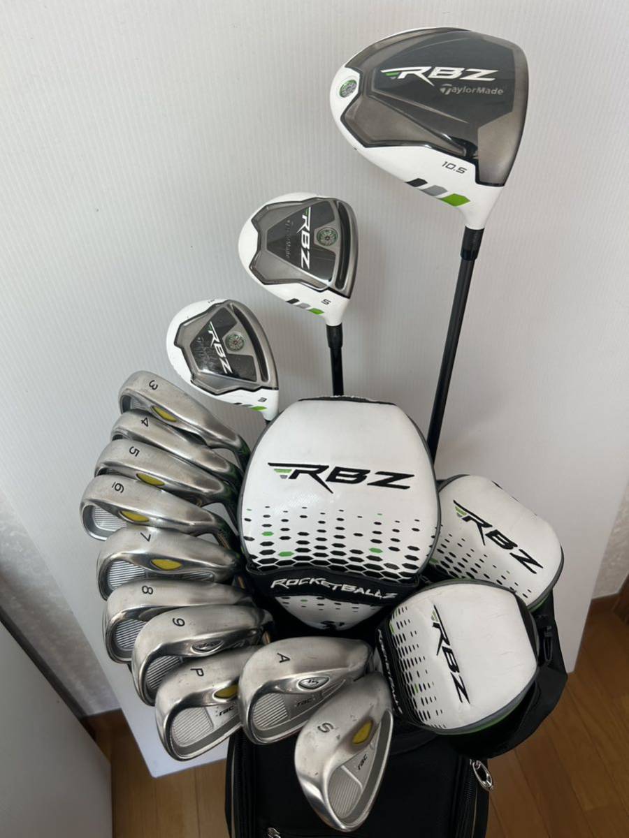 爆飛び白ヘッド テーラーメイド RBZセット Rフレックス 13本 爆飛び白ヘッド テーラーメイド RBZセット Rフレックス 13本