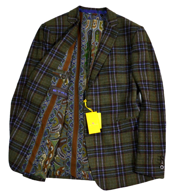 国内正規品 裏地絹100% 極美品□ETRO/エトロ ジャケット エトロ