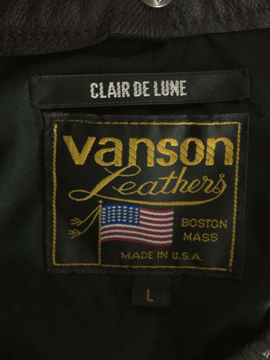 VANSON◇CLAIR DE LUNE/登坂広臣着用/レザージャケット VANSON◇CLAIR DE LUNE/登坂広臣着用/レザージャケット