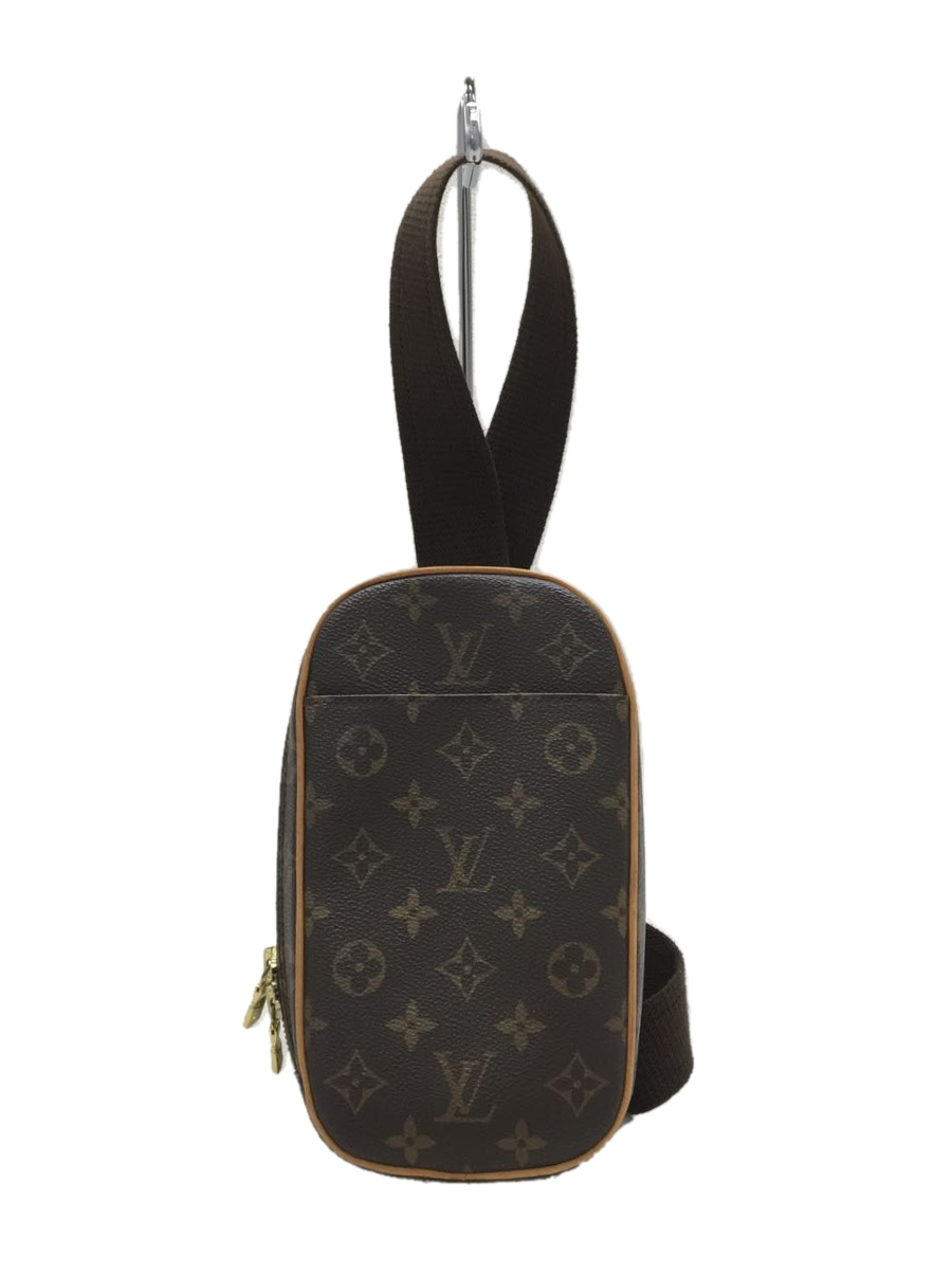 LOUIS VUITTON◇ポシェット・ガンジュ_モノグラムキャンバス/PVC/BRW
