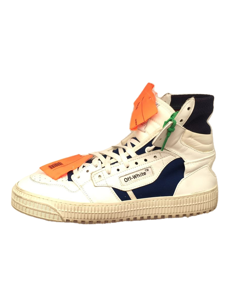 OFF-WHITE◇3.0 Low White Blue/ハイカットスニーカー/SIZE:41