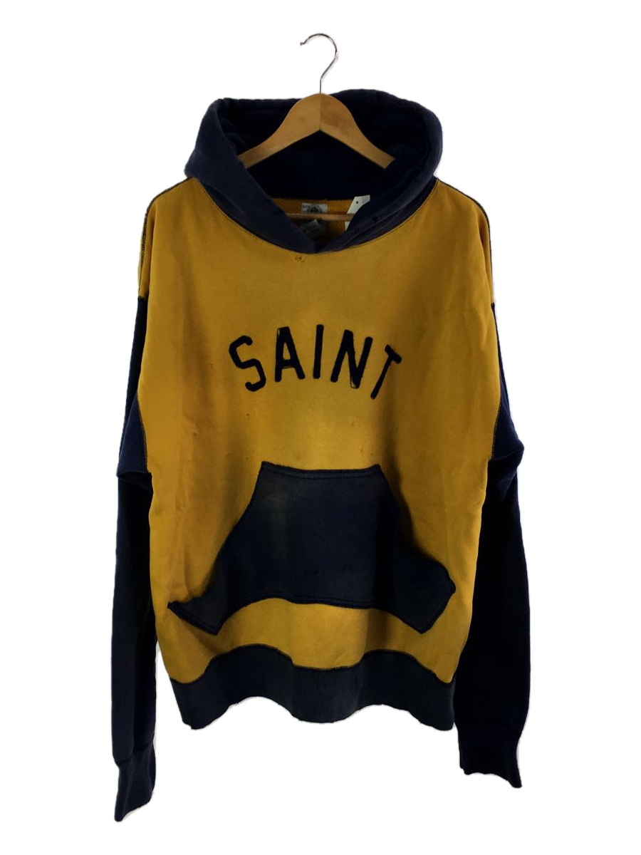 SAINT MICHAEL◇パーカー/XL/コットン/YLW/SM-A21-0000-035/21AW