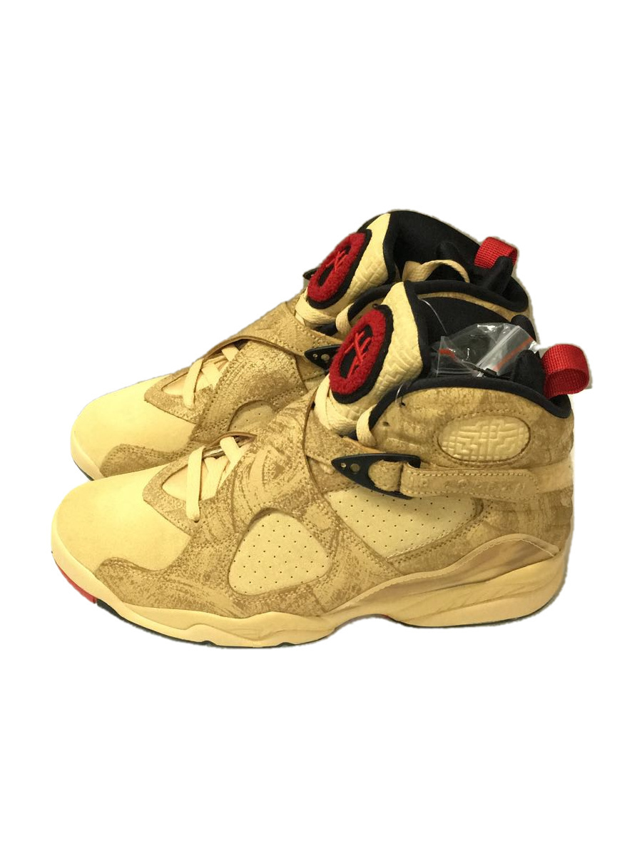 NIKE◆JORDAN 8 Retro SE Rui Hachimura/ハイカットスニーカー/25.5cm/キャメル