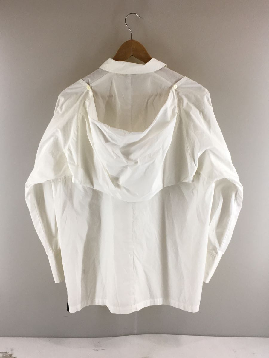 CLANE◆2WAY OFF SHOULDER COLLAR TOPS/長袖ブラウス/1/コットン/WHT_画像2