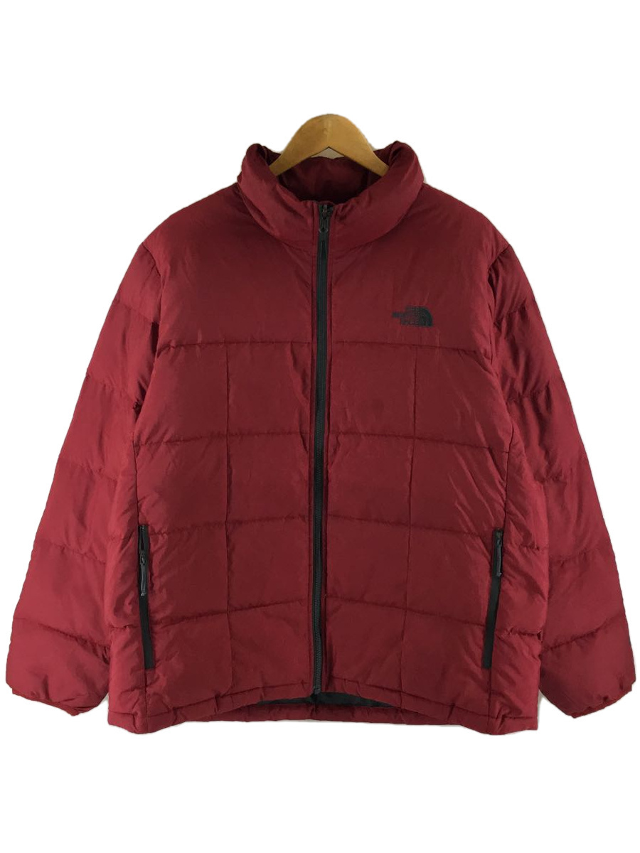 THE NORTH FACE◆ダウンジャケット/XL/ナイロン/RED_画像1