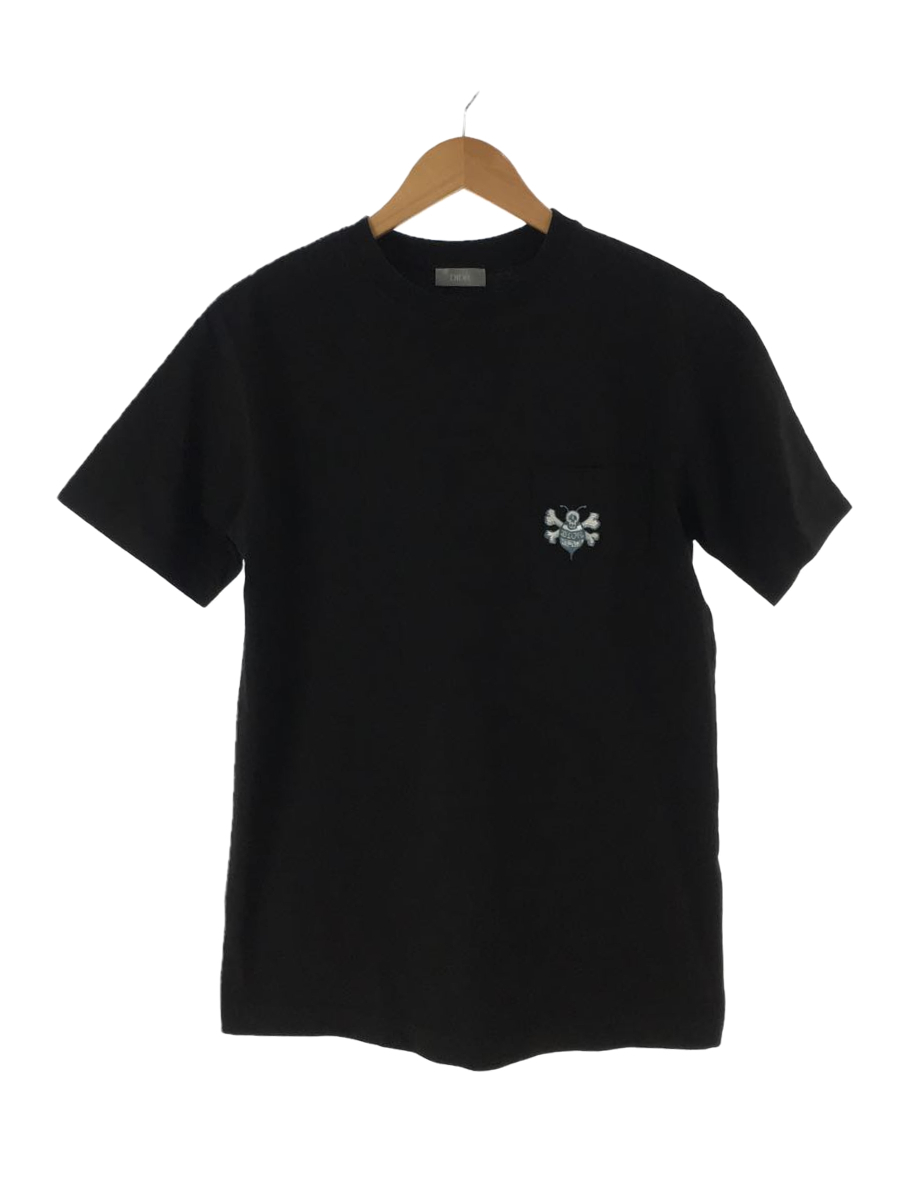 Dior HOMME◆×SHAWN STUSSY/20AW/BEE刺繍/Tシャツ/XS/コットン/BLKの画像1