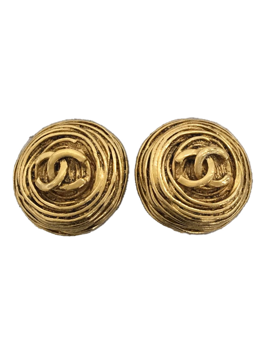 CHANEL◆イヤリング/ココマーク/Vintage Earring/94A/箱付/GLD_画像1