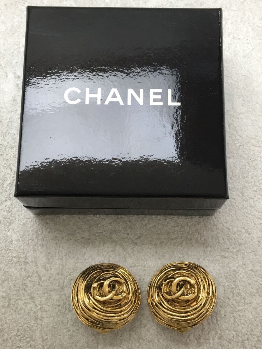 CHANEL◆イヤリング/ココマーク/Vintage Earring/94A/箱付/GLD_画像5