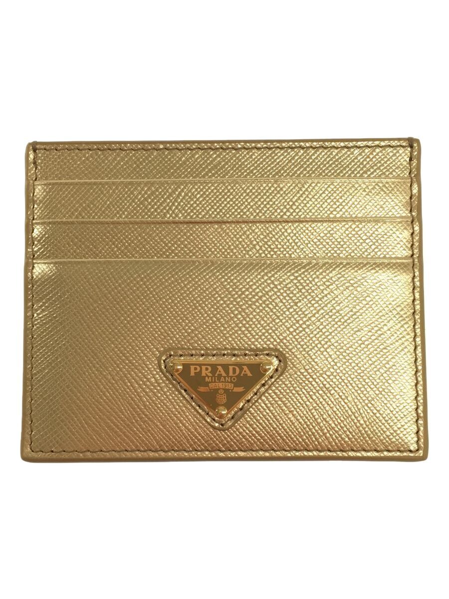 PRADA◇カードケース/-/GLD/レディース | indotel.com.vn