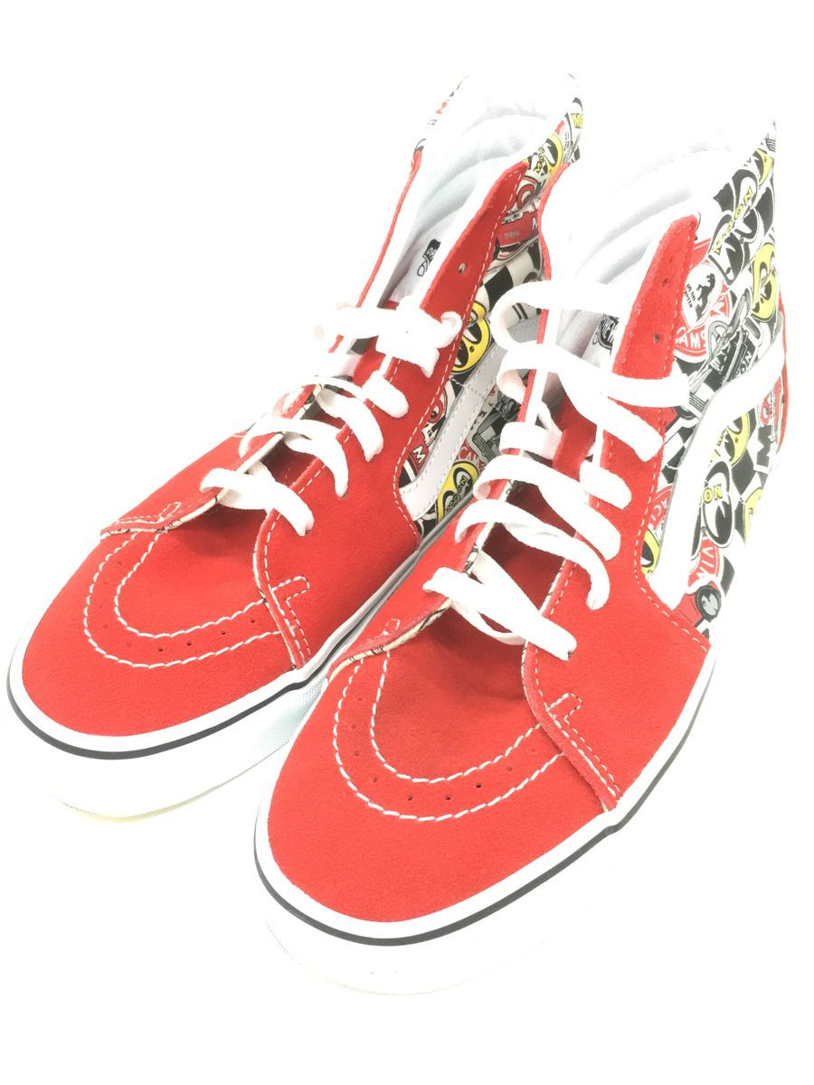 VANS◆Mooneyes/SK8-HI/Formula One/Multi/ハイカットスニーカー/25.5cm/RED_画像2