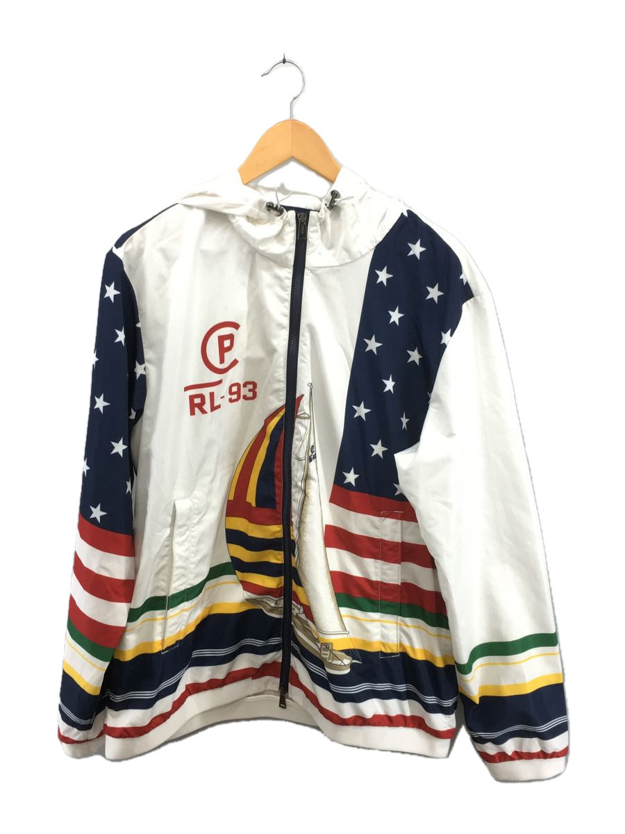 POLO RALPH LAUREN◆CP-93 Limited-Edition Jacket/ナイロンジャケット/XL/ポリエステル/WHT/総柄_画像1