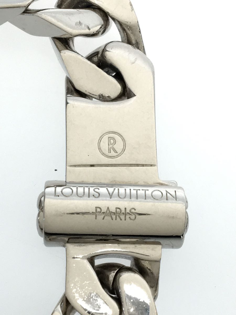 LOUIS VUITTON◇ブラスレ・メタルLVチェーンリンクス/メタル/シルバー