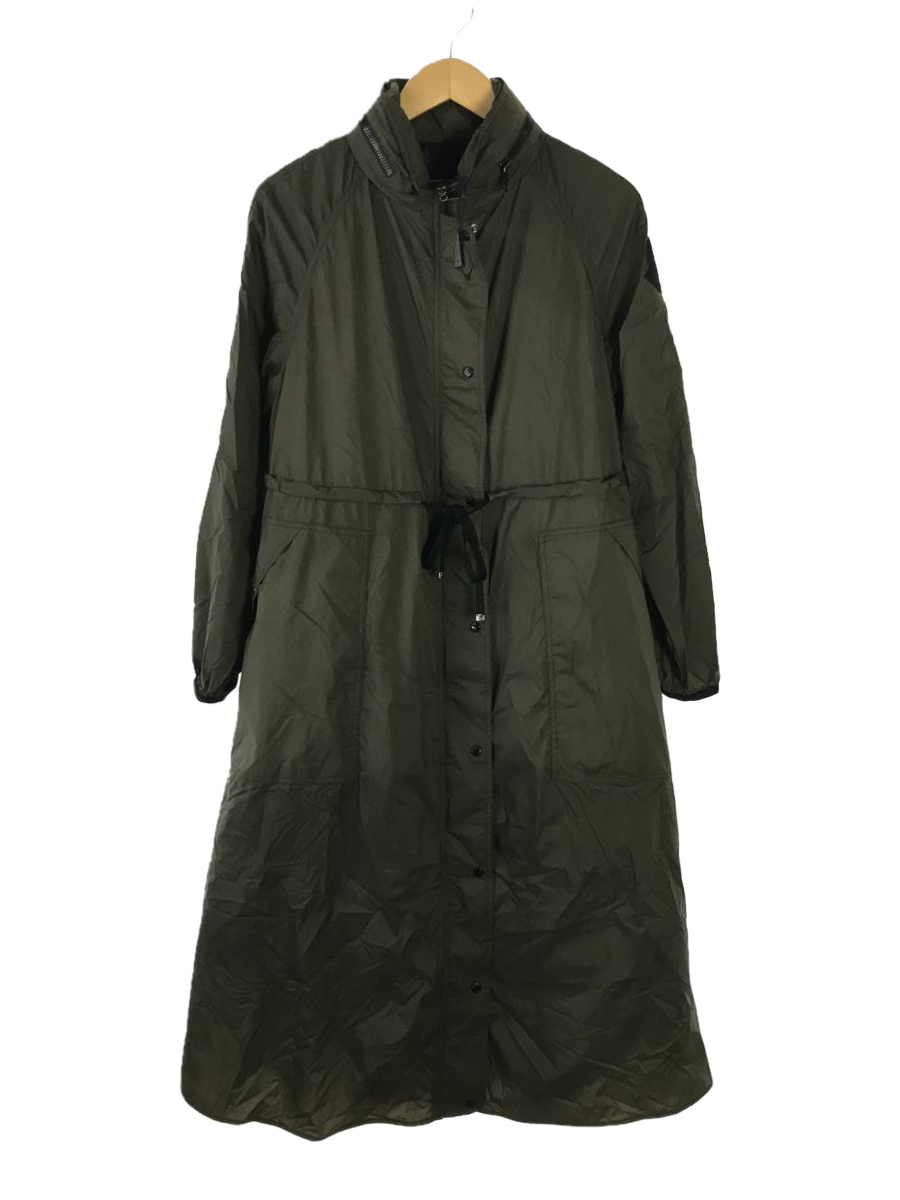 MONCLER◆lin matte nylon leger long coat/コート/0/ナイロン/カーキ/F10931D50400