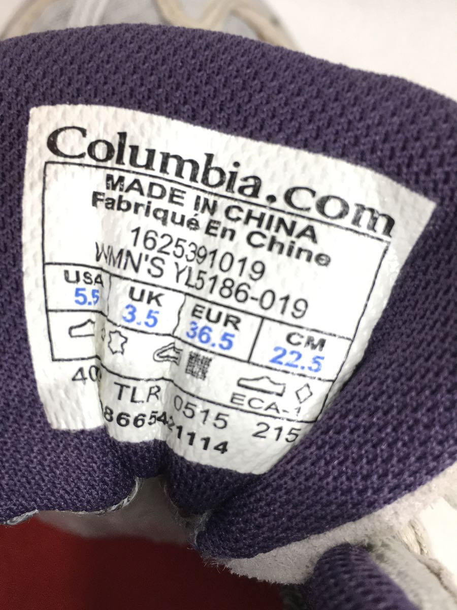 Columbia◆トレッキングブーツ/22.5cm/GRY/グレー/コットン/汚れ有/YL5186-019_画像5