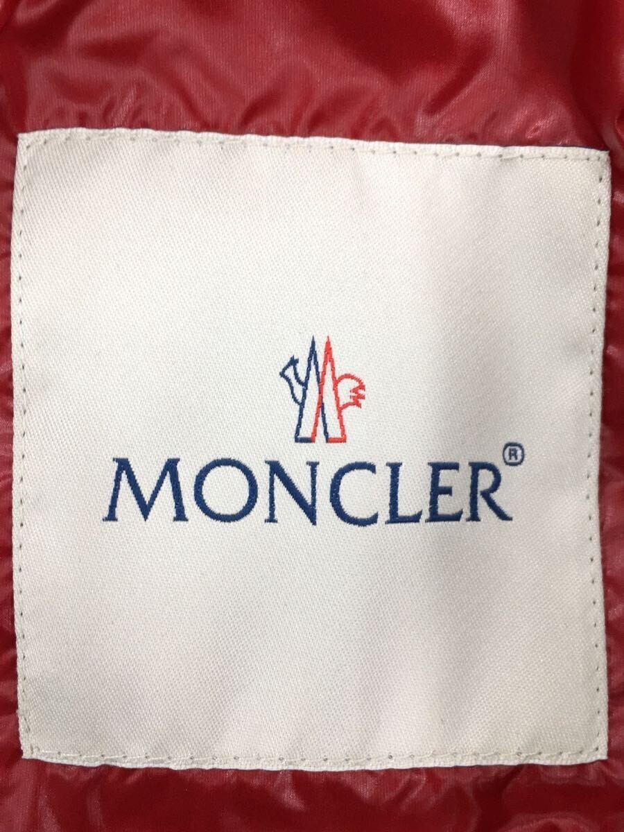 MONCLER◇ダウンジャケット/0/ナイロン/RED/無地 | normanhubbard.com