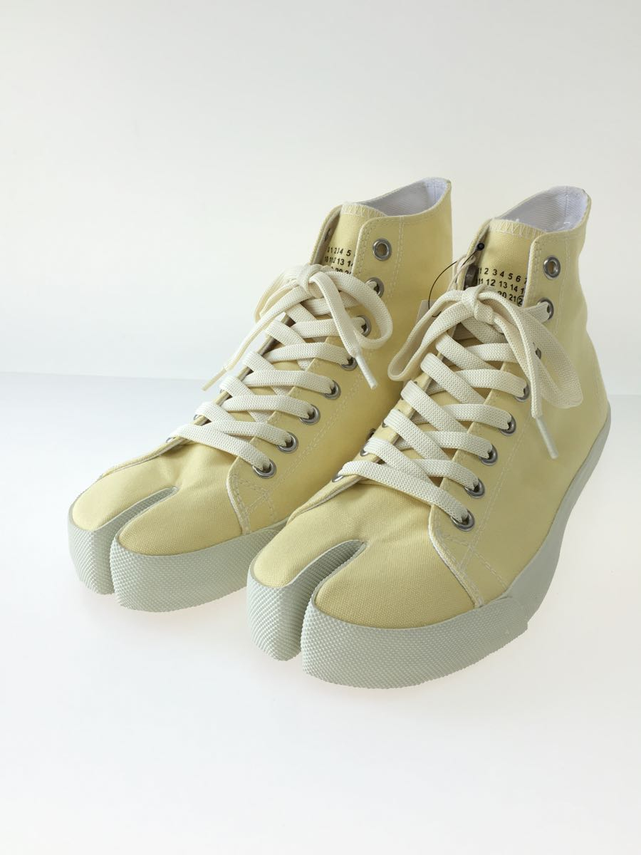 Maison Margiela◇ハイカットスニーカー/41/YLW/キャンバス/TABI HI