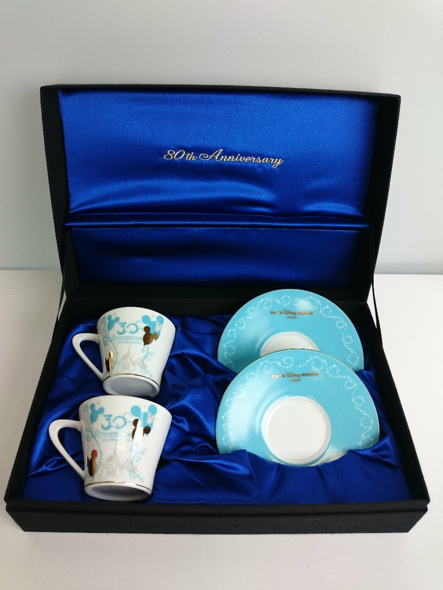 UCC◆カップ&ソーサー/2点セット/BLU/80th anniversary/Disney_画像9