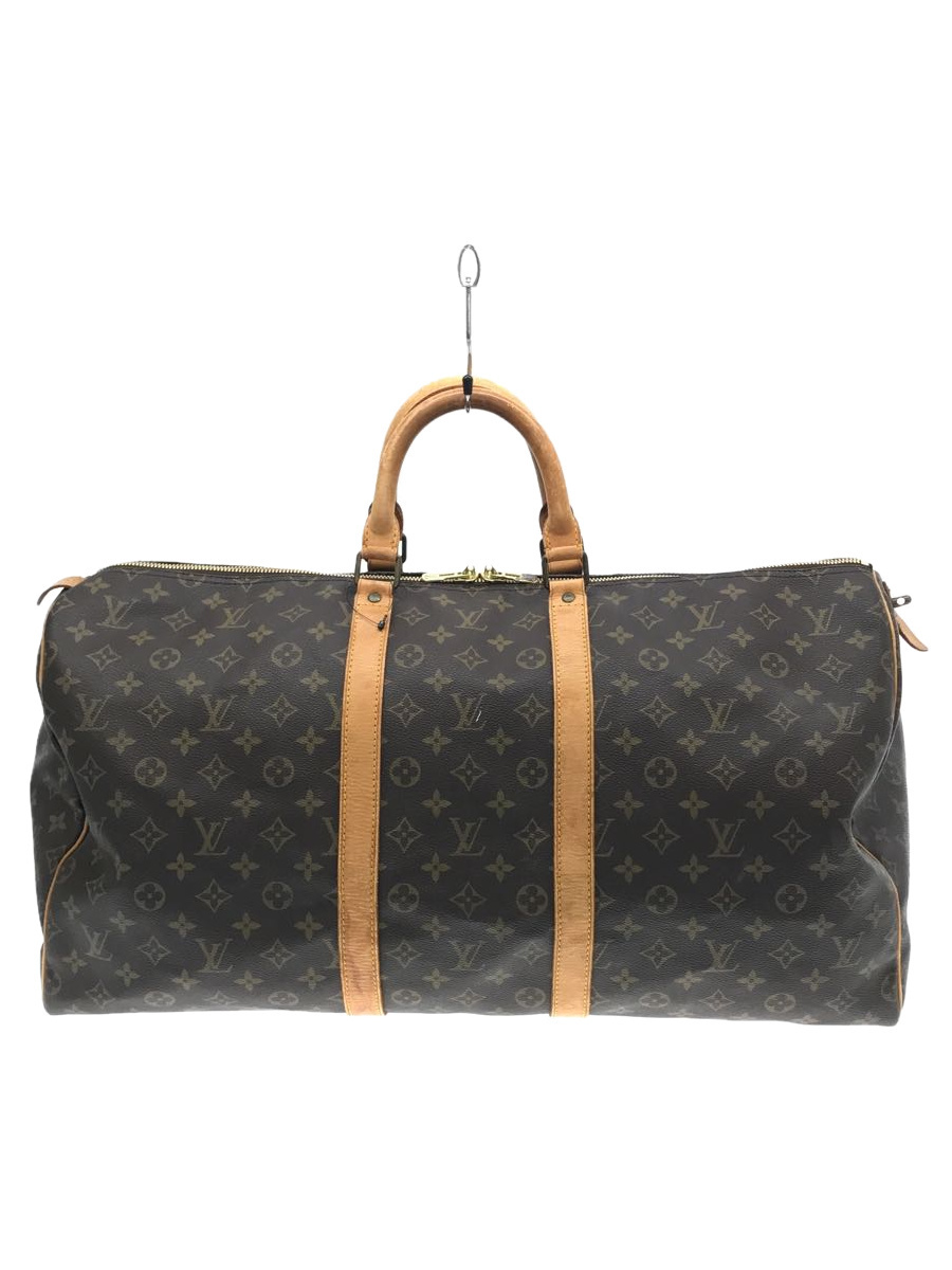 LOUIS VUITTON◆キーポル・バンドリエール55_モノグラム_BRW/PVC/BRW/M41414