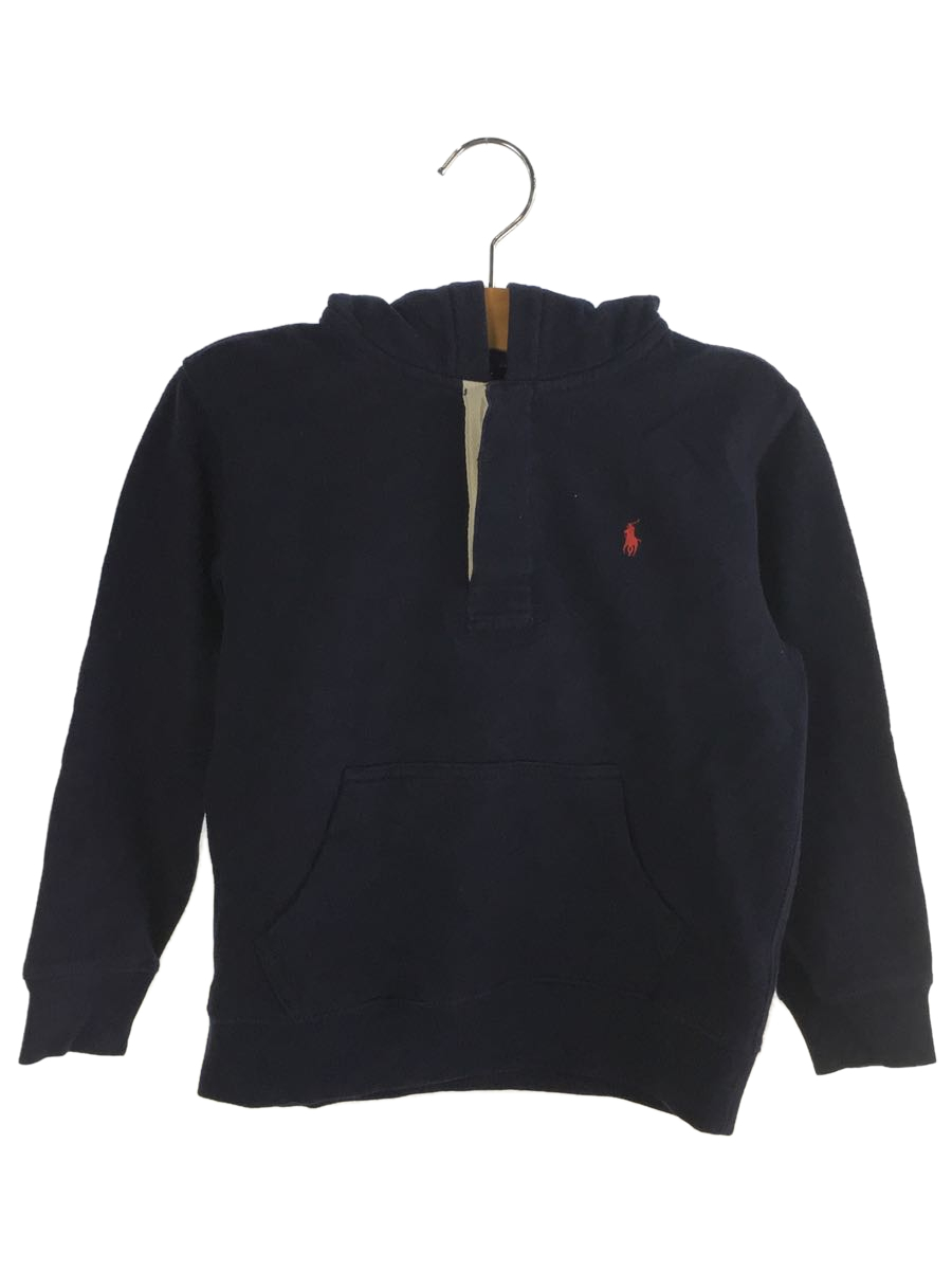 POLO RALPH LAUREN◆パーカー/120cm/コットン/NVY/無地_画像1