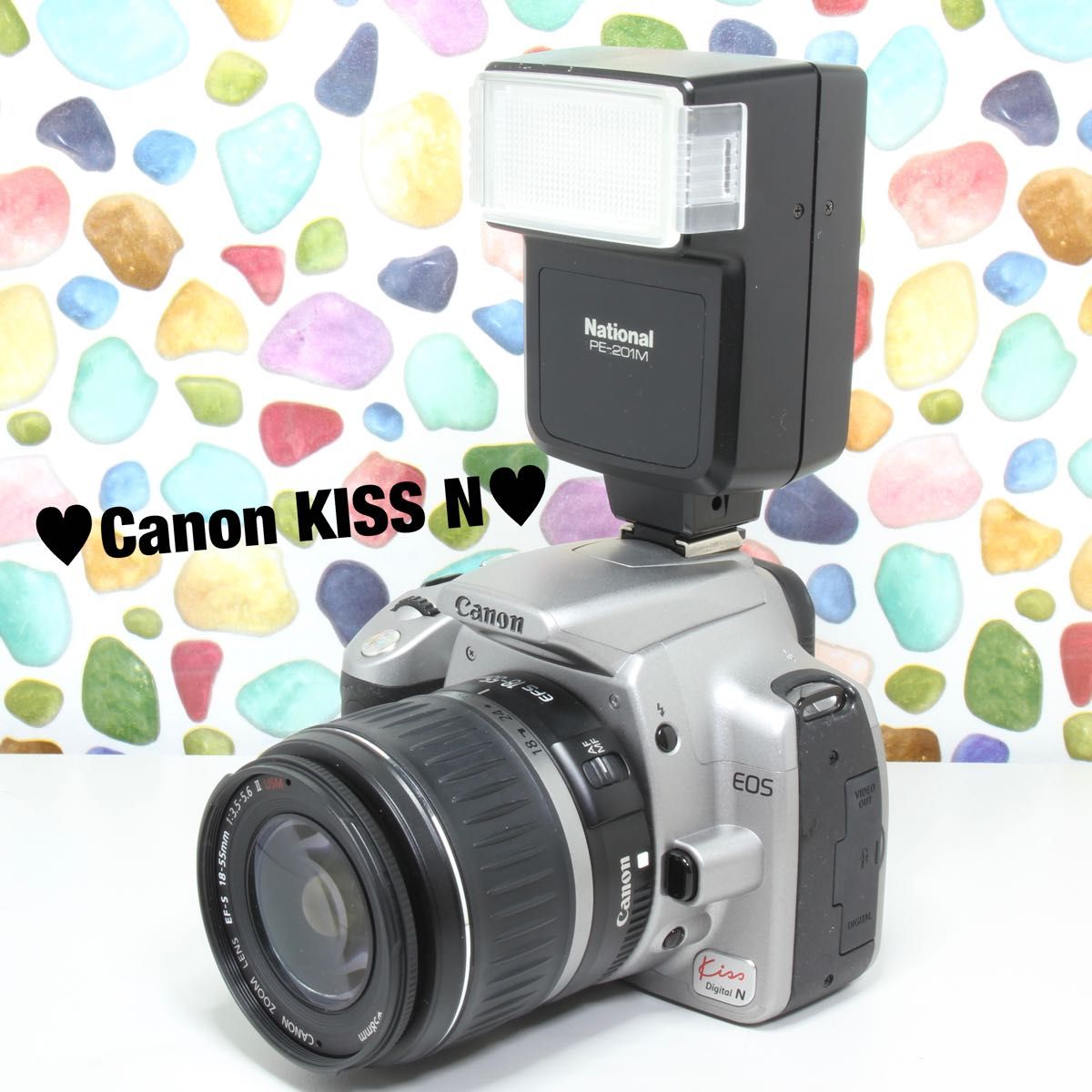 ◇Canon キャノン EOS KISS digital N ◇カメラバッグ ◇ストロボセット ★おすすめ入門機