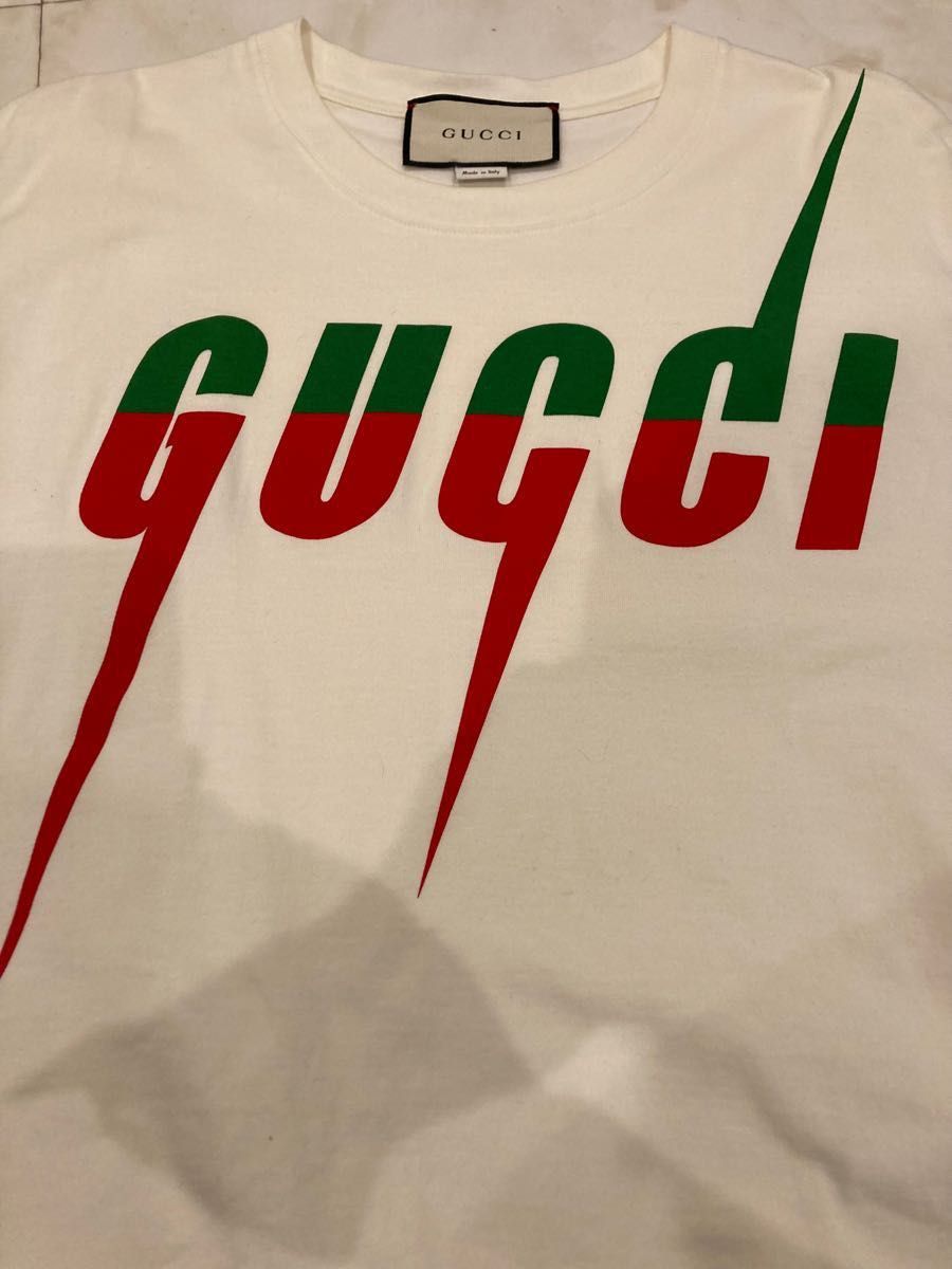 サイズXS】GUCCI ブレードTシャツ ホワイト 半袖Tシャツ Tee｜PayPayフリマ