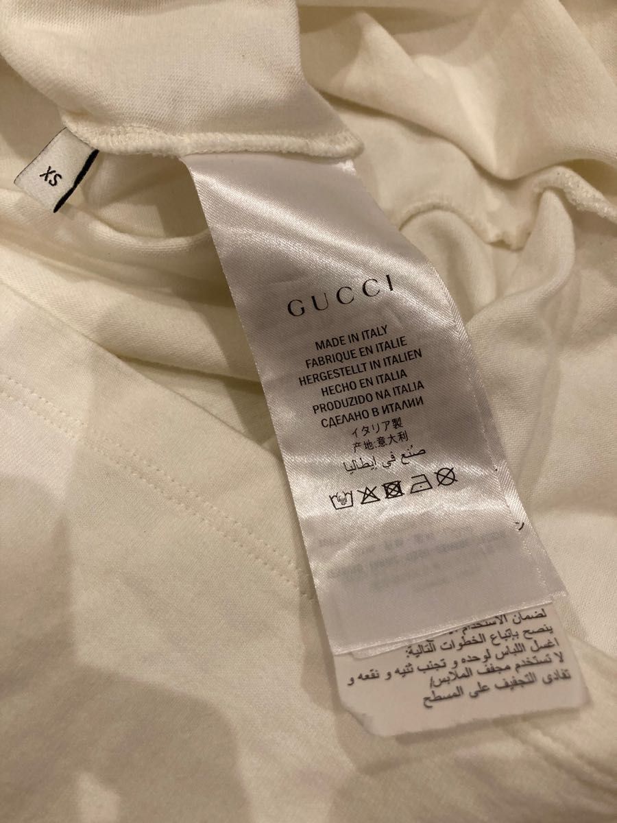 【サイズXS】GUCCI ブレードTシャツ　ホワイト 半袖Tシャツ Tee