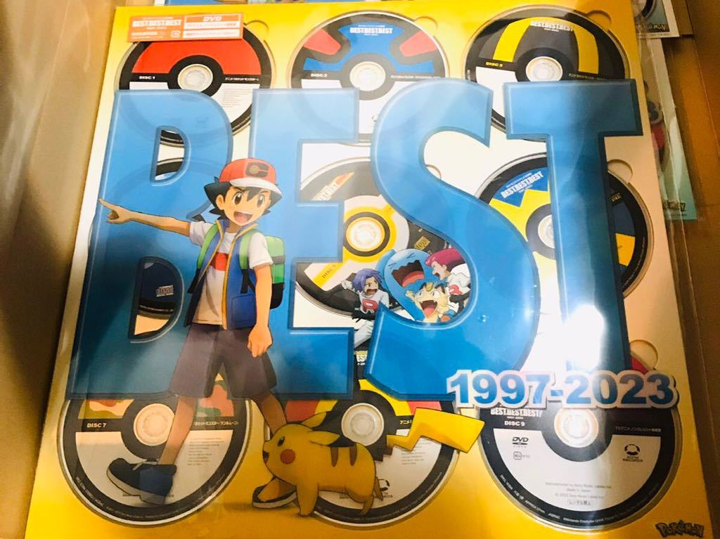  Pokemon TV anime theme music BEST of BEST of BEST 1997-2023 [8CD+DVD]< complete production limitation record > 1 piece 