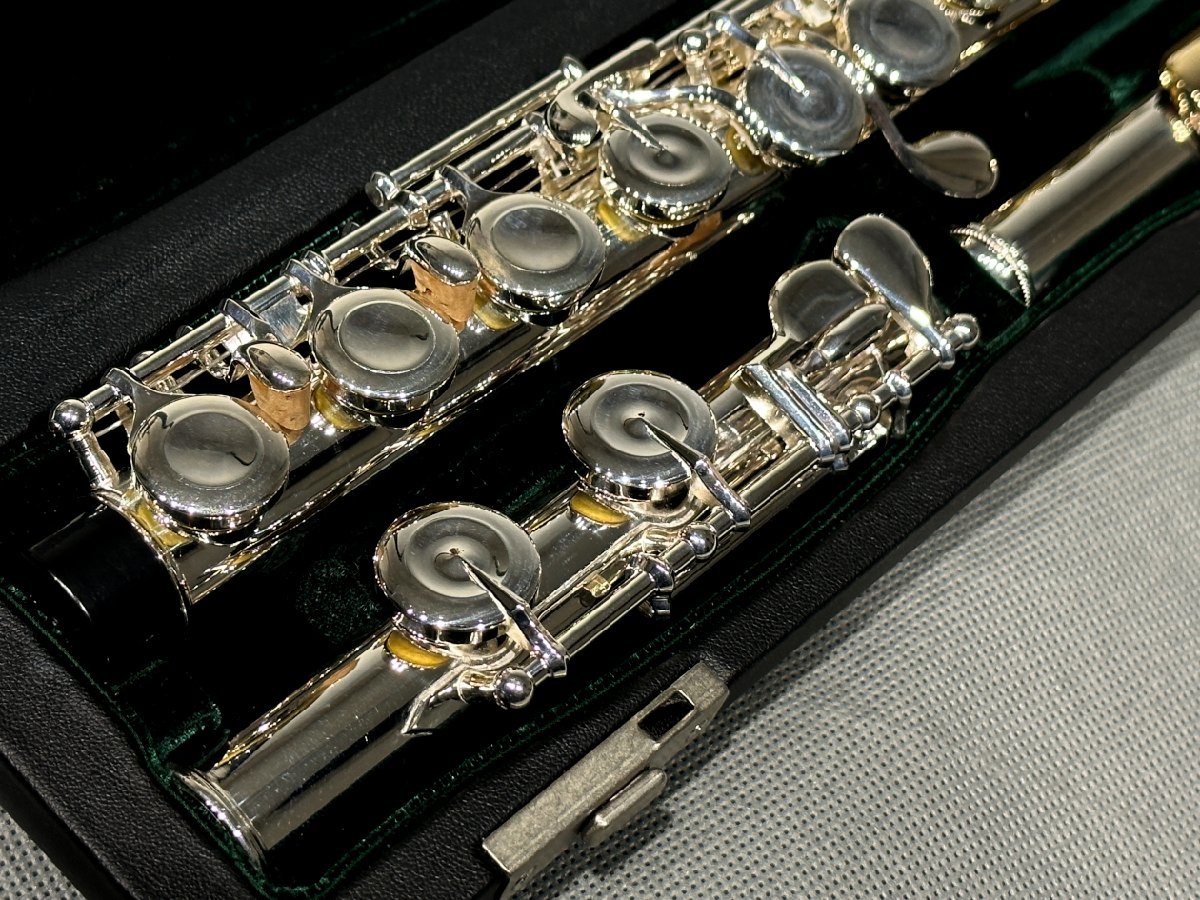 Pearl Flute PF-665E-3K パールフルート 限定モデル カバードキィ C足部管 3K金製リッププレート 