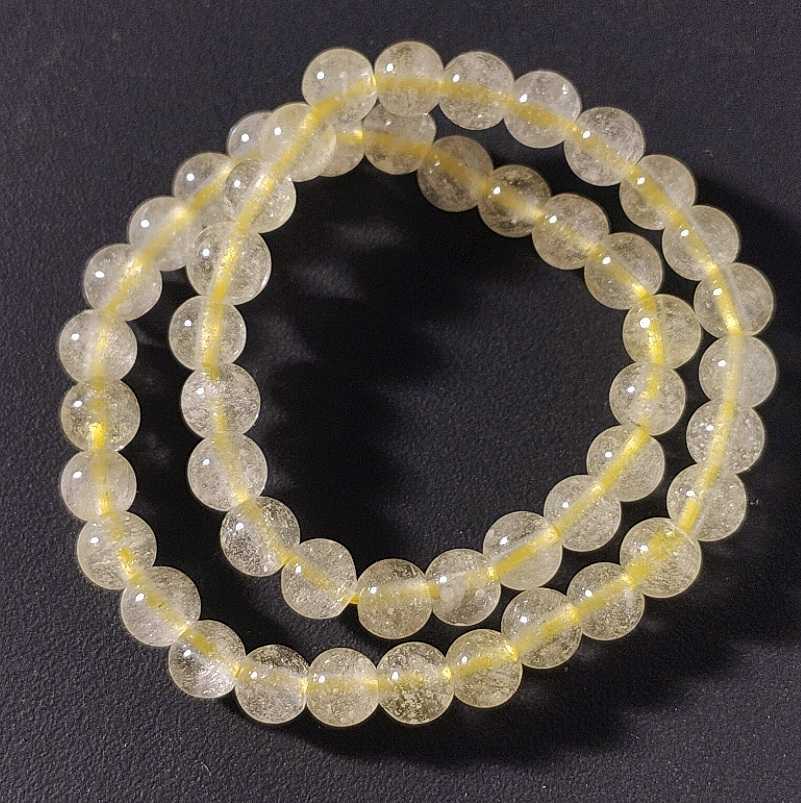 リビアングラス 丸玉 4mm 16cm ブレスレット Libyan glass(Libyan