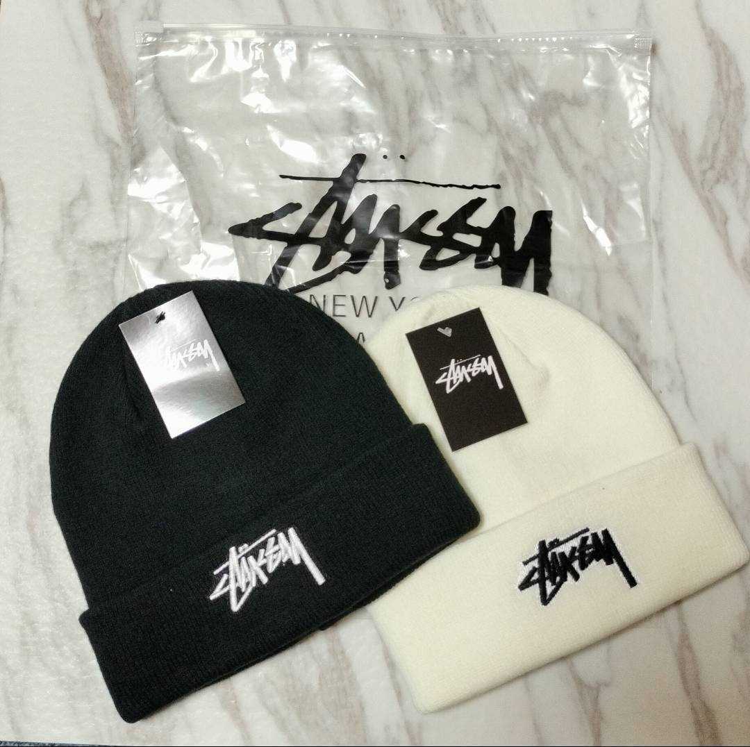 Stussy ステューシー ニット帽 スノーボード 黒 ２個セット_画像2