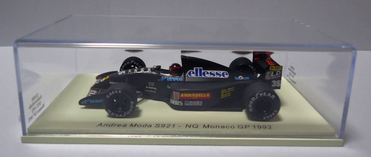スパーク 1/43 アンドレア モーダ S921 1992 F1 モナコGP #35 P.マッカーシーの画像4