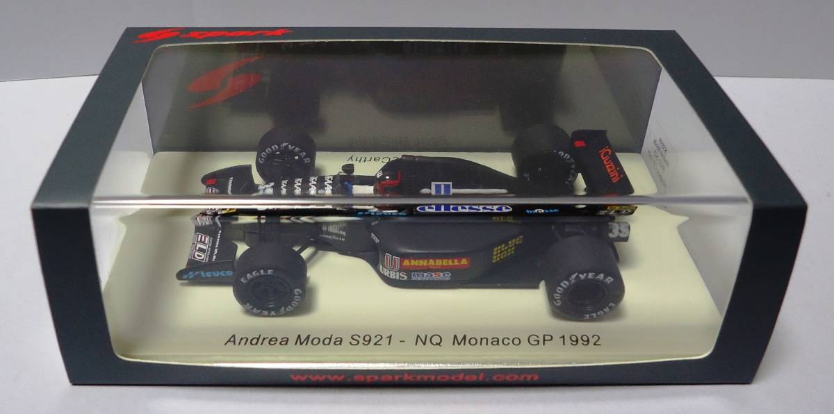 スパーク 1/43 アンドレア モーダ S921 1992 F1 モナコGP #35 P.マッカーシーの画像2