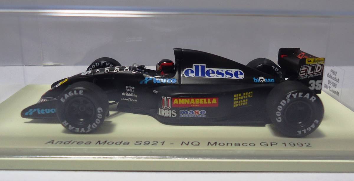 スパーク 1/43 アンドレア モーダ S921 1992 F1 モナコGP #35 P.マッカーシーの画像3