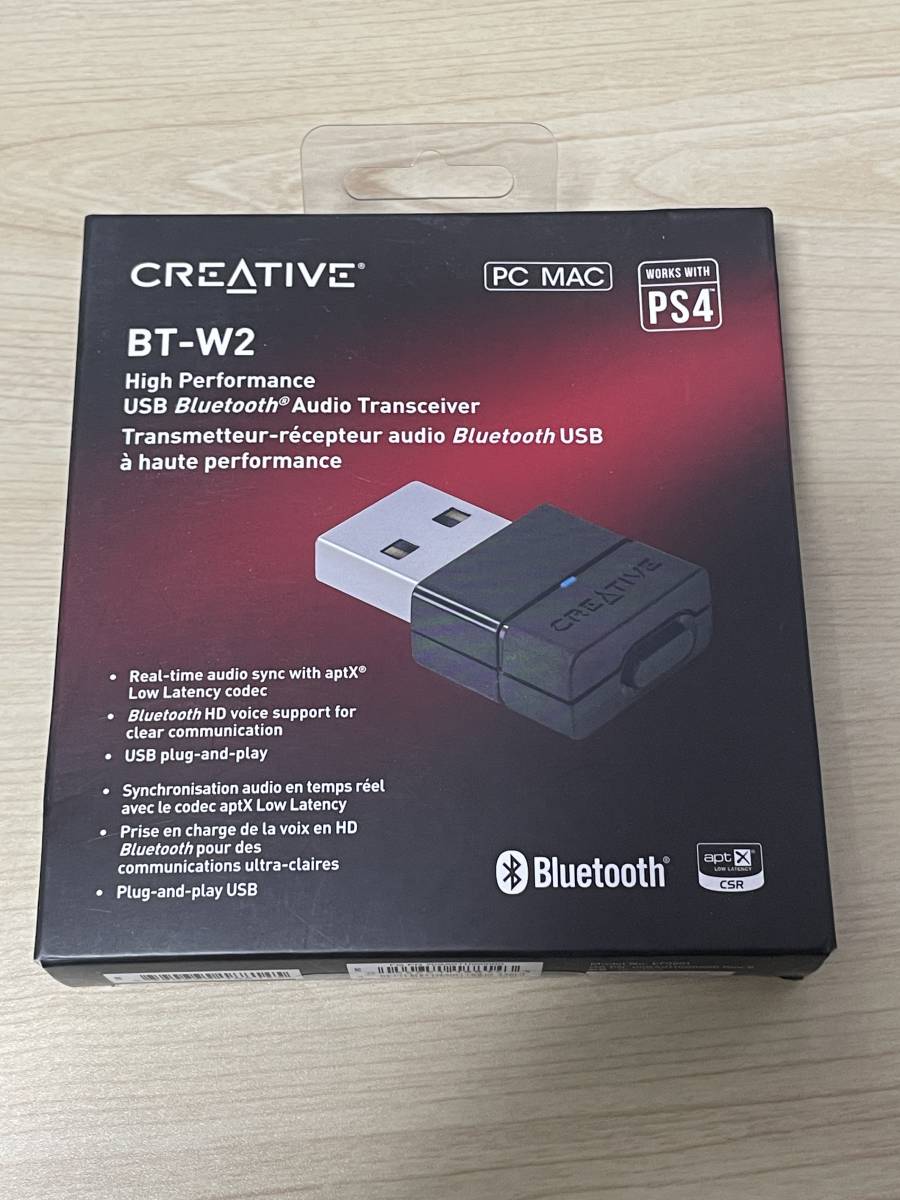 最安値 Creative 未開封品 トランスミッター Bluetooth PS4対応 BT-W2