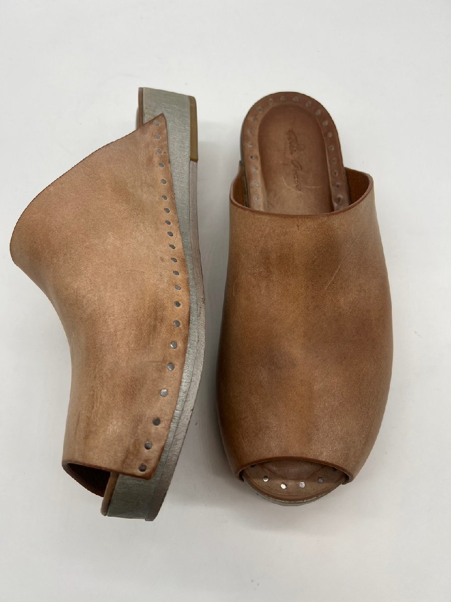 ☆Rick Owens リック・オウエンス☆ウッドソール レザー サボ サンダル