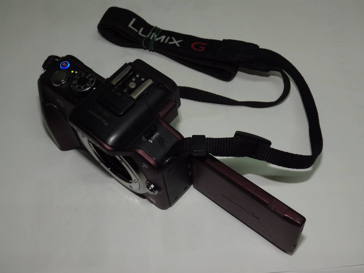 ■中古美品パナソニック ミラーレス一眼 LUMIX DMC-G3 茶◆ボディ◆レンズ無し◆バリアングル液晶◆液晶ビューファインダー◆動作確認済■