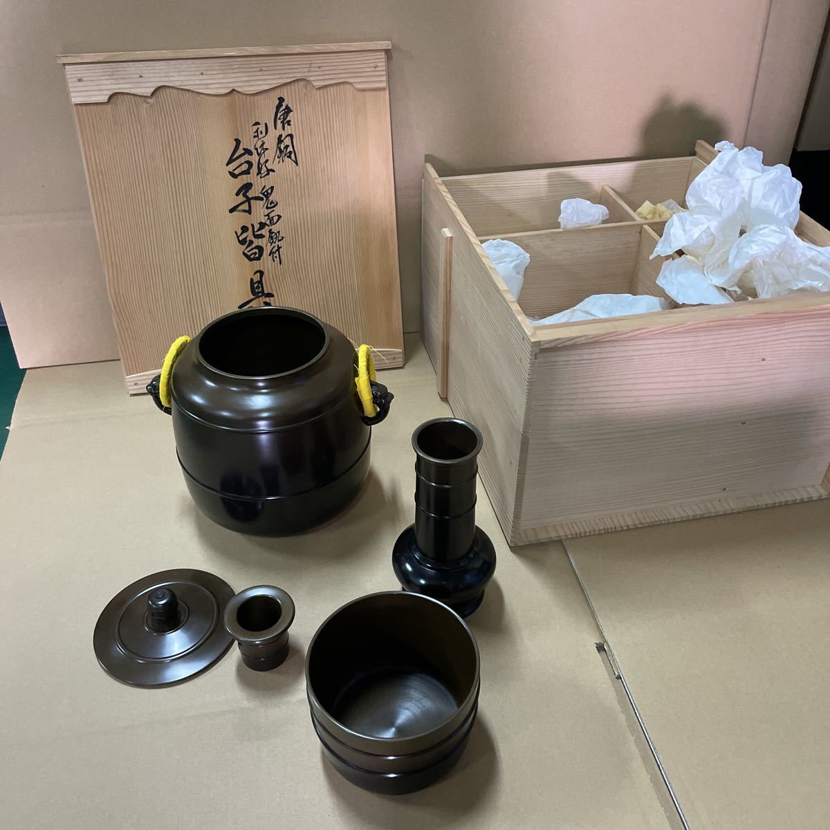 lovelani.com - 茶道具 皆具 利休好写 鬼面 唐銅皆具からかねかいぐ