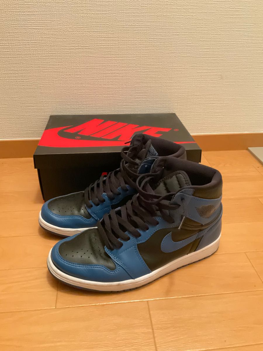 NIKE エアジョーダン1 AJ1 ダークマリーナブルー ナイキ 27.5cm