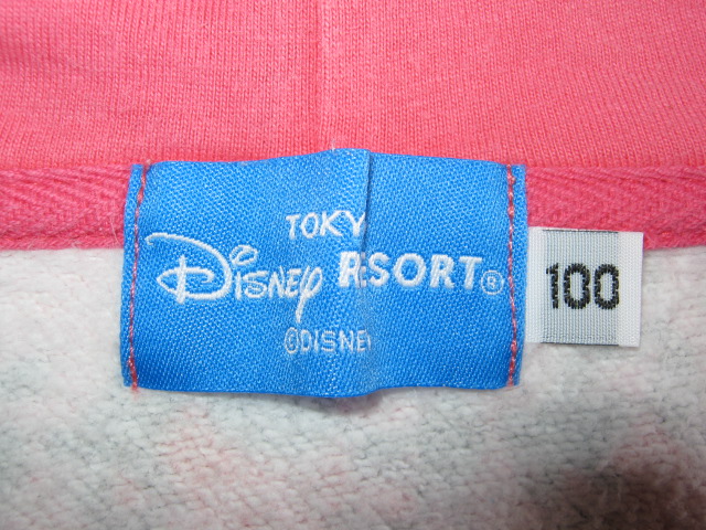 * old clothes TDR Tokyo Disney resort limitation Minnie Mouse retro total pattern full Zip sweat Parker 100 pink MINNIE KIDS Kids child clothes *