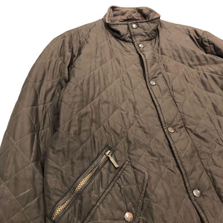 USA 古着 Barbour 3ワラント バブアー CHELSEA SPORTS QUILT キルティングジャケット ブラウン M_画像2