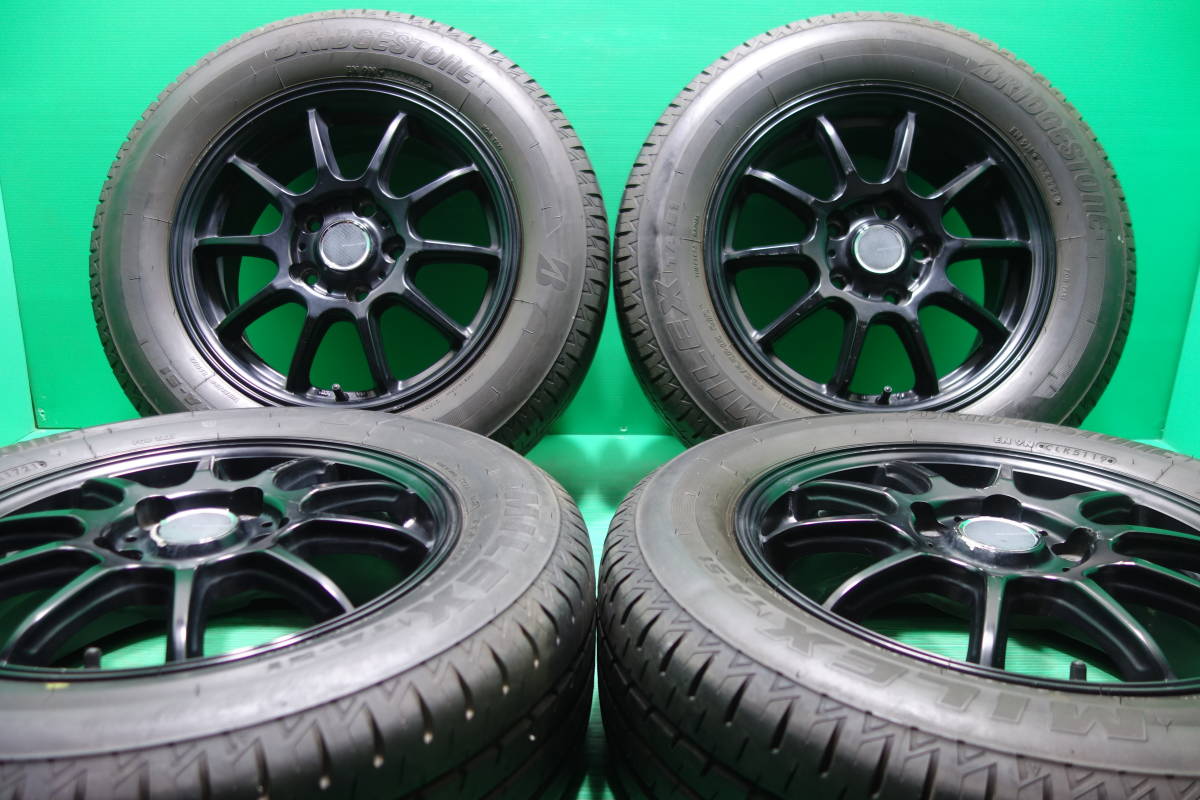 K815-19 送料無料 195/65R15 夏タイヤ 4本セット ブリヂストン 9分山 溝たっぷり ノア ヴォクシー エスクァイア ステップワゴン アクセラの画像1